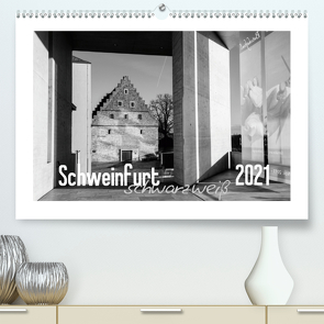 Schweinfurt schwarzweiß (Premium, hochwertiger DIN A2 Wandkalender 2021, Kunstdruck in Hochglanz) von Herm,  Olaf