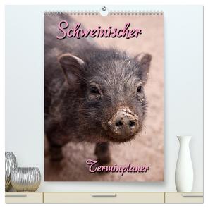 Schweinischer Terminplaner (hochwertiger Premium Wandkalender 2024 DIN A2 hoch), Kunstdruck in Hochglanz von Berg,  Martina