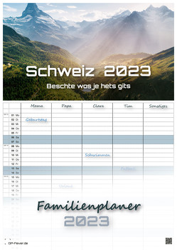 Schweiz – 2023 – Kalender DIN A3 – (Familienplaner) von GP-Fever.de