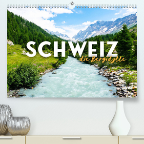 Schweiz – die Bergidylle (Premium, hochwertiger DIN A2 Wandkalender 2023, Kunstdruck in Hochglanz) von SF