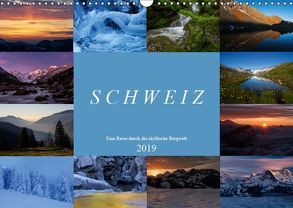 Schweiz – Eine Reise durch die idyllische Bergwelt (Wandkalender 2019 DIN A3 quer) von Schaenzer,  Sandra