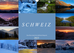 Schweiz – Eine Reise durch die idyllische Bergwelt (Wandkalender 2023 DIN A3 quer) von Schaenzer,  Sandra