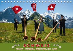 Schweiz Suisse Svizzera Switzerland 2018 (Tischkalender 2018 DIN A5 quer) von AG,  Calendaria