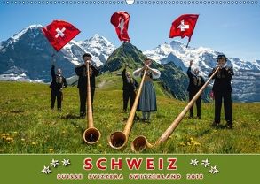 Schweiz Suisse Svizzera Switzerland 2018 (Wandkalender 2018 DIN A2 quer) von AG,  Calendaria