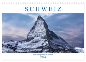 Schweiz – Vom Hochgebirge zu Palmen (Wandkalender 2024 DIN A3 quer), CALVENDO Monatskalender von Kruse,  Joana