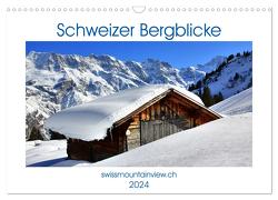 Schweizer Bergblicke (Wandkalender 2024 DIN A3 quer), CALVENDO Monatskalender von André-Huber swissmountainview.ch,  Franziska