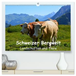 Schweizer Bergwelt Landschaften und Tiere (hochwertiger Premium Wandkalender 2024 DIN A2 quer), Kunstdruck in Hochglanz von und Philipp Kellmann,  Stefanie