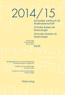 Schweizer Jahrbuch für Musikwissenschaft von Zoppelli,  Luca