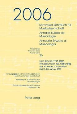 Schweizer Jahrbuch für Musikwissenschaft- Annales Suisses de Musicologie- Annuario Svizzero di Musicologia