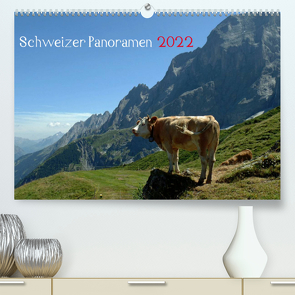 Schweizer Panoramen (Premium, hochwertiger DIN A2 Wandkalender 2022, Kunstdruck in Hochglanz) von NK