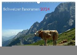 Schweizer Panoramen (Wandkalender 2024 DIN A3 quer), CALVENDO Monatskalender von NK,  NK