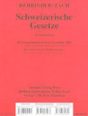 Schweizerische Gesetze von Rehbinder,  Manfred, Zäch,  Roger