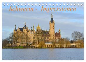 Schwerin – Impressionen (Tischkalender 2024 DIN A5 quer), CALVENDO Monatskalender von Roick,  Reinalde