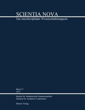 Scientia Nova Band 17 von Groth,  Klaus Ulrich, Schreiber,  Rainer