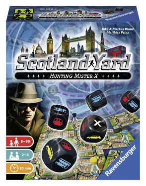 Scotland Yard Würfelspiel von Brand,  Inka, Brand,  Markus, Prinz,  Matthias