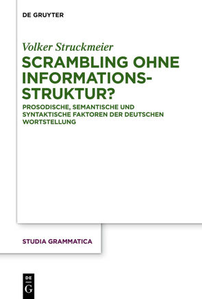 Scrambling ohne Informationsstruktur? von Struckmeier,  Volker