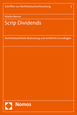 Scrip Dividends von Berner,  Martin