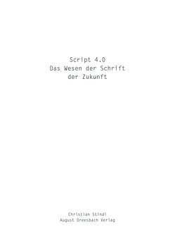 Script 4.0 von Stindl,  Christian