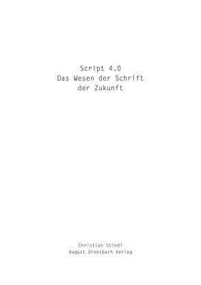 Script 4.0 von Stindl,  Christian