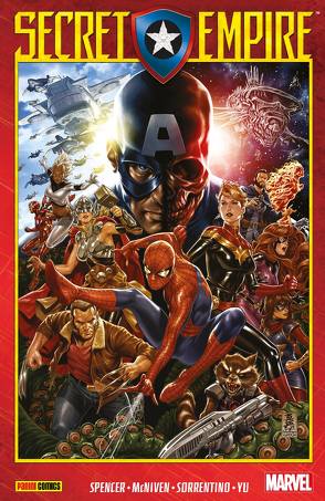 Secret Empire von Acuna,  Daniel, Bennett,  Joe, Cassara,  Joshua, Izaakse,  Sean, Lim,  Ron, Marquez,  David, McNiven,  Steve, Medina,  Paco, Reis,  Rod, Sorrentino,  Andrea, Spencer,  Nick, Strittmatter,  Michael, Yu,  Leinil Francis