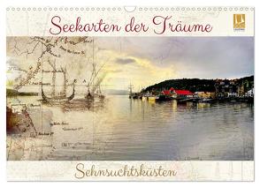 Seekarten der Träume (Wandkalender 2024 DIN A3 quer), CALVENDO Monatskalender von Ola Feix,  Eva