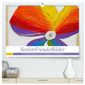 SeelenFreudeBilder – Farbenfrohe Impulse zum Entspannen und Träumen (hochwertiger Premium Wandkalender 2024 DIN A2 quer), Kunstdruck in Hochglanz von Ulrike Weigel,  Elke