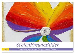 SeelenFreudeBilder – Farbenfrohe Impulse zum Entspannen und Träumen (Wandkalender 2024 DIN A2 quer), CALVENDO Monatskalender von Ulrike Weigel,  Elke