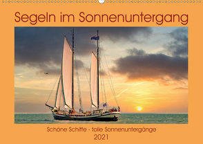 Segeln im Sonnenuntergang (Wandkalender 2021 DIN A2 quer) von N.,  N.