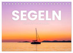 Segeln – Kurs aufs offene Meer. (Tischkalender 2024 DIN A5 quer), CALVENDO Monatskalender von SF,  SF