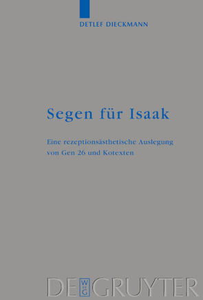 Segen für Isaak von Dieckmann,  Detlef