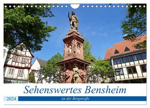 Sehenswertes Bensheim an der Bergstraße (Wandkalender 2024 DIN A4 quer), CALVENDO Monatskalender von Andersen,  Ilona