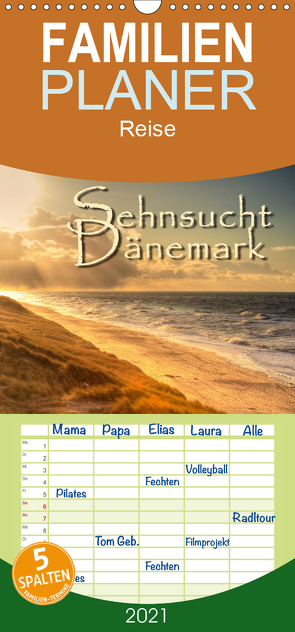 Sehnsucht Dänemark – Danmark – Familienplaner hoch (Wandkalender 2021 , 21 cm x 45 cm, hoch) von Sattler,  Stefan