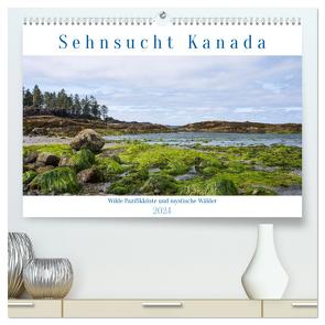 Sehnsucht Kanada – Wilde Pazifikküste und mystische Wälder (hochwertiger Premium Wandkalender 2024 DIN A2 quer), Kunstdruck in Hochglanz von Pechmann,  Reiner