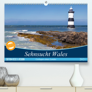 Sehnsucht Wales – Collagen eines Landes (Premium, hochwertiger DIN A2 Wandkalender 2021, Kunstdruck in Hochglanz) von Mr.Mooseman, Sattler,  Stefan