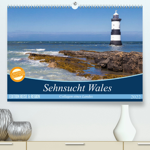 Sehnsucht Wales – Collagen eines Landes (Premium, hochwertiger DIN A2 Wandkalender 2022, Kunstdruck in Hochglanz) von Mr.Mooseman, Sattler,  Stefan