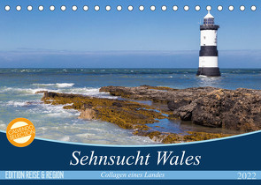 Sehnsucht Wales – Collagen eines Landes (Tischkalender 2022 DIN A5 quer) von Mr.Mooseman, Sattler,  Stefan