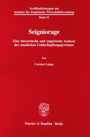 Seigniorage. von Lange,  Carsten