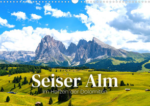 Seiser Alm – Im Herzen der Dolomiten. (Wandkalender 2023 DIN A3 quer) von Monkey,  Happy