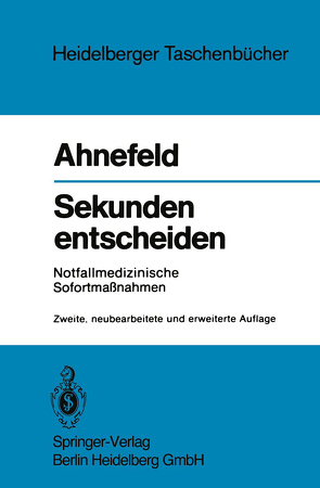 Sekunden entscheiden von Ahnefeld,  Friedrich W.