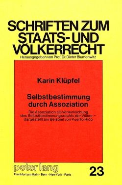 Selbstbestimmung durch Assoziation von Klüpfel,  Karin