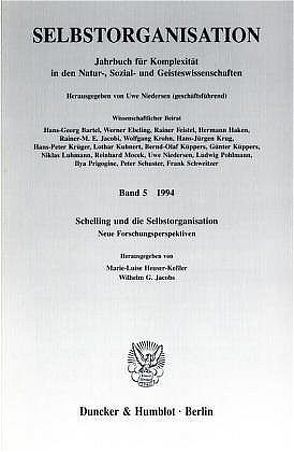 Selbstorganisation. von Heuser-Keßler,  Marie-Luise, Jacobs,  Wilhelm G.