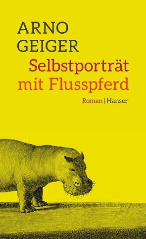 Selbstporträt mit Flusspferd von Geiger,  Arno