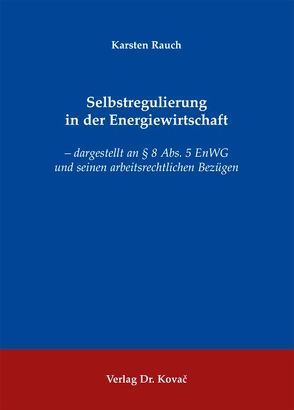 Selbstregulierung in der Energiewirtschaft von Rauch,  Karsten