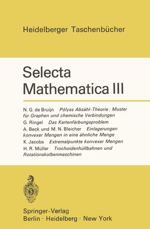 Selecta Mathematica III von Jacobs,  Konrad