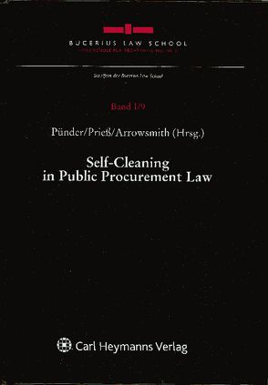 Self-Cleaning in Public Procurement Law von Arrowsmith,  Sue, Prieß,  Hans-Joachim, Pünder,  Hermann