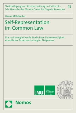 Self-Representation im Common Law von Mühlbacher,  Hanna