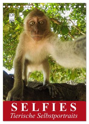 Selfies. Tierische Selbstportraits (Tischkalender 2024 DIN A5 hoch), CALVENDO Monatskalender von Stanzer,  Elisabeth