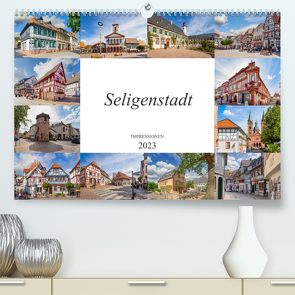Seligenstadt Impressionen (Premium, hochwertiger DIN A2 Wandkalender 2023, Kunstdruck in Hochglanz) von Meutzner,  Dirk