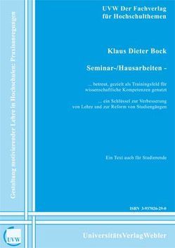 Seminar- /Hausarbeiten von Bock,  Klaus D.