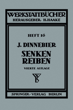 Senken und Reiben von Dinnebier,  J., Schallbroch,  H.